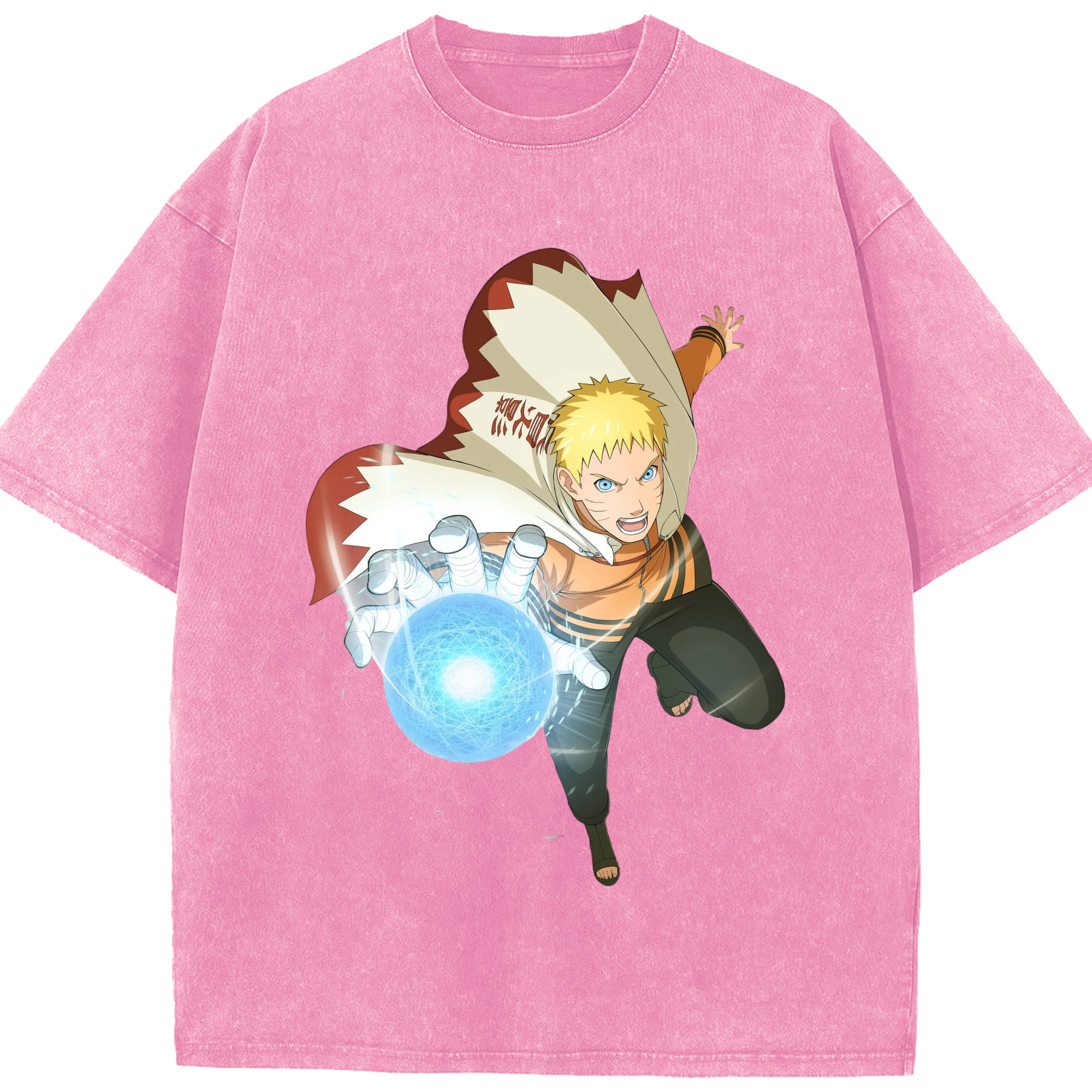 （画像用） NARUTO -ナルト- うずまき ナルト Uzumaki Naruto 綿100% ヴィンテージ風 半袖Tシャツ（フロントプリント）